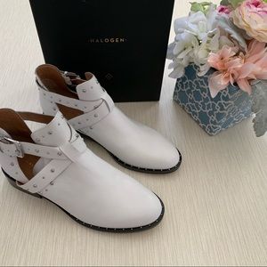 Halogen • White studded booties